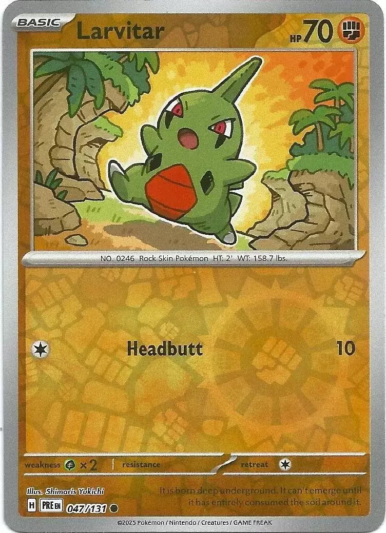 Prismatic Evolutions PREEN - Larvitar Reverse
