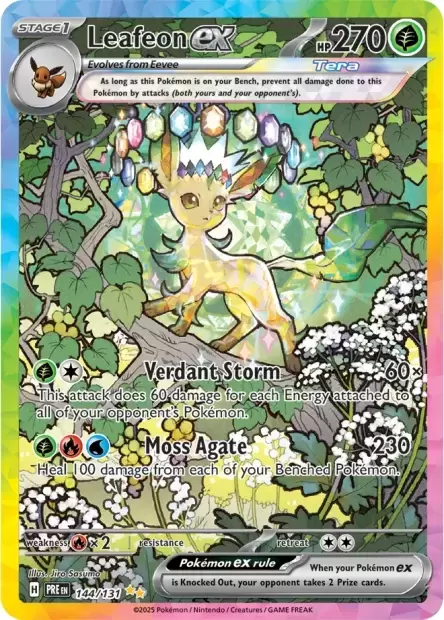 Prismatic Evolutions PREEN - Leafeon EX