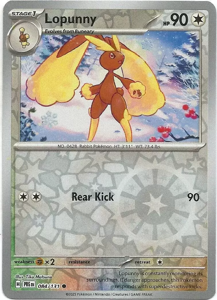 Prismatic Evolutions PREEN - Lopunny Reverse