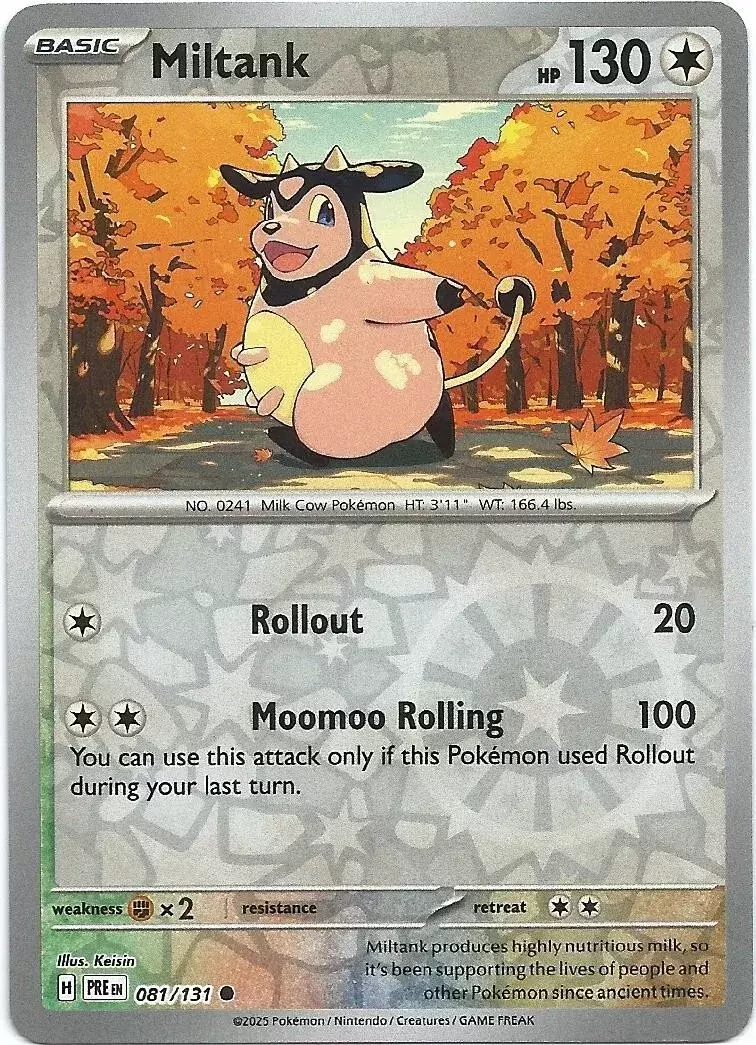 Prismatic Evolutions PREEN - Miltank Reverse