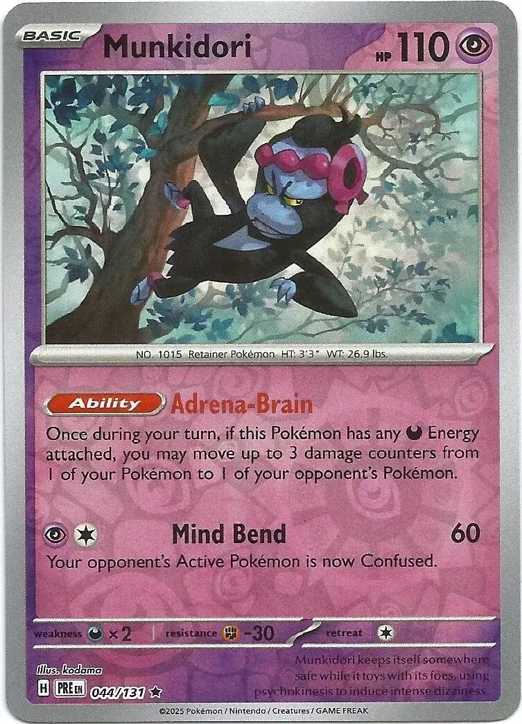 Prismatic Evolutions PREEN - Munkidori Reverse