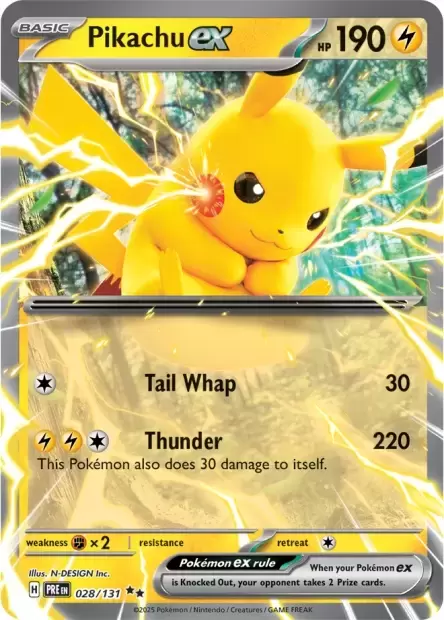 Prismatic Evolutions PREEN - Pikachu EX