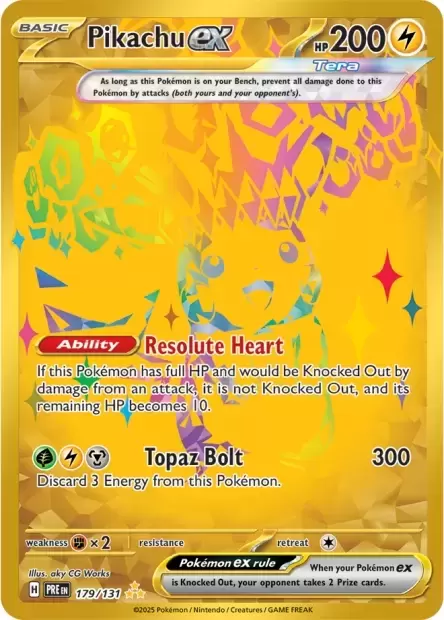 Prismatic Evolutions PREEN - Pikachu EX