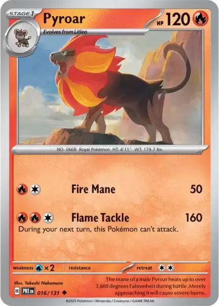 Prismatic Evolutions PREEN - Pyroar