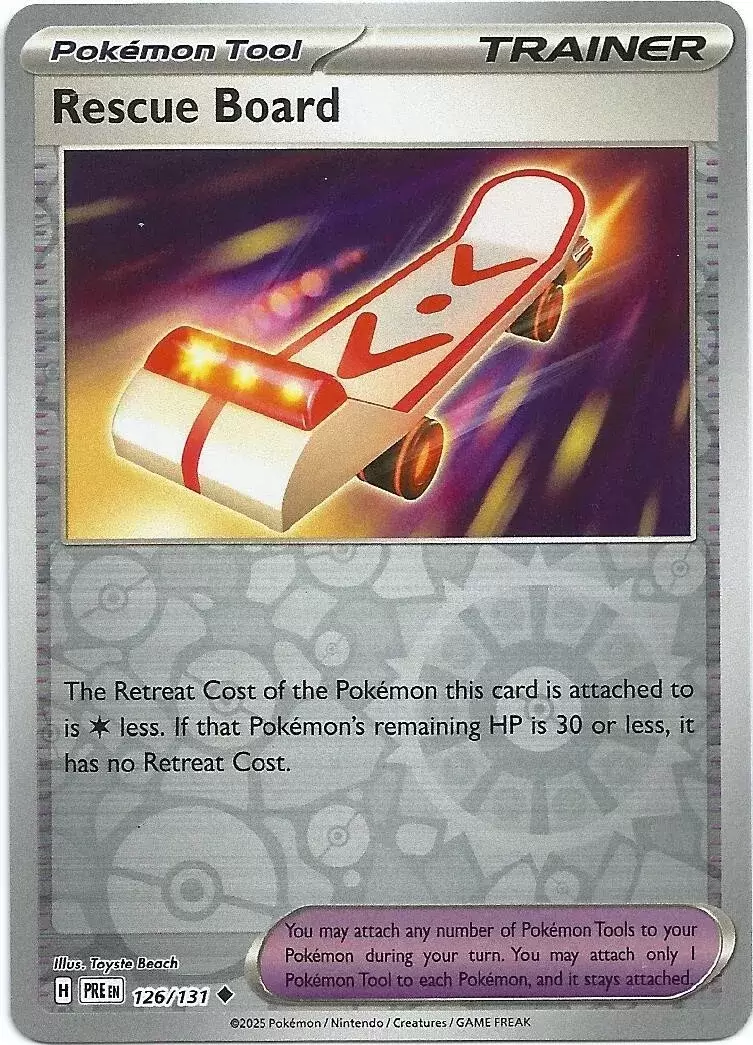 Prismatic Evolutions PREEN - Rescue Board Reverse
