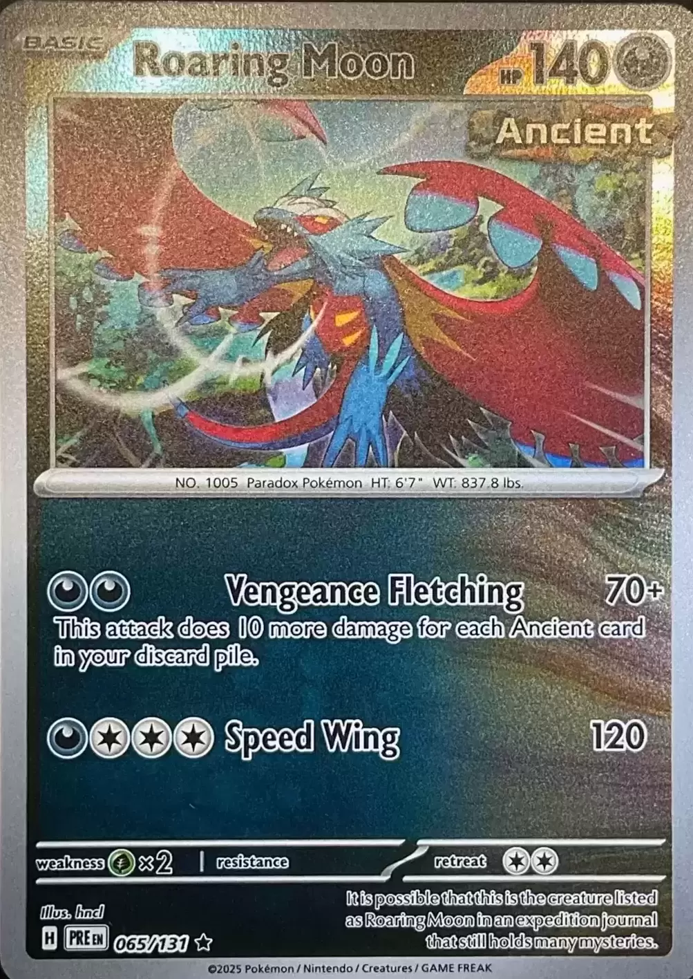 Prismatic Evolutions PREEN - Roaring Moon Holo