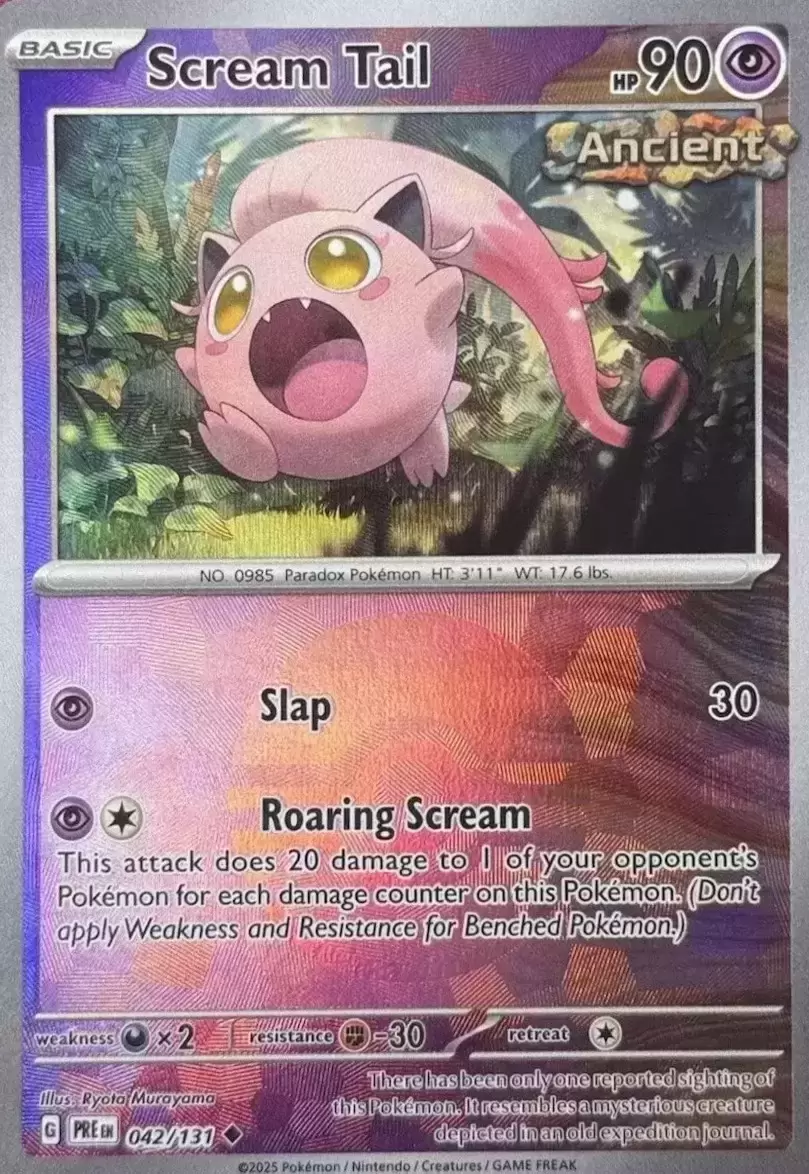 Prismatic Evolutions PREEN - Scream Tail Poké Ball