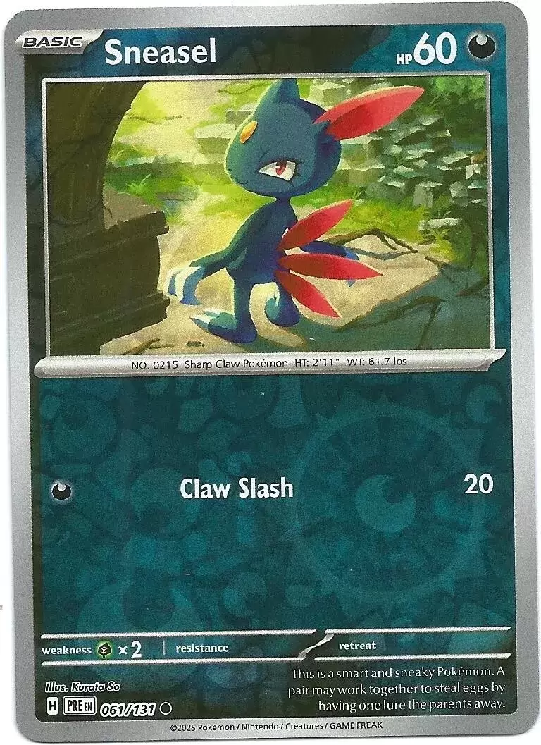 Prismatic Evolutions PREEN - Sneasel Reverse