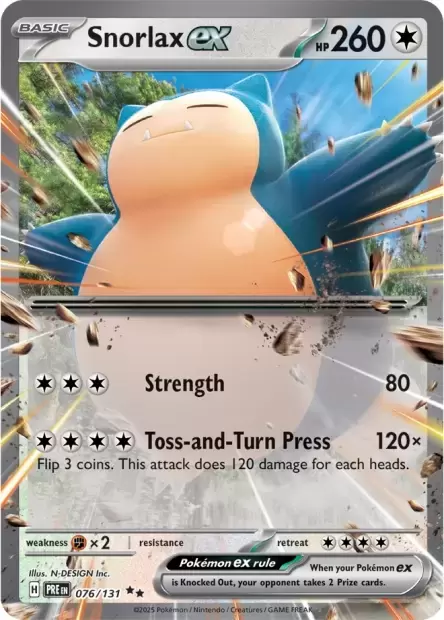 Prismatic Evolutions PREEN - Snorlax EX