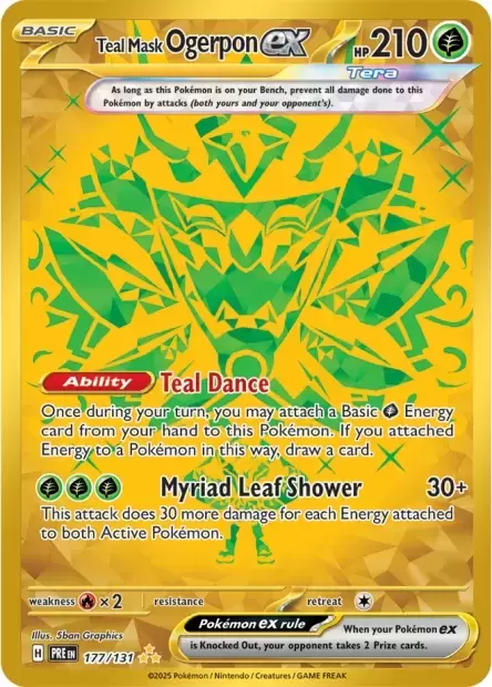 Prismatic Evolutions PREEN - Teal Mask Ogerpon EX