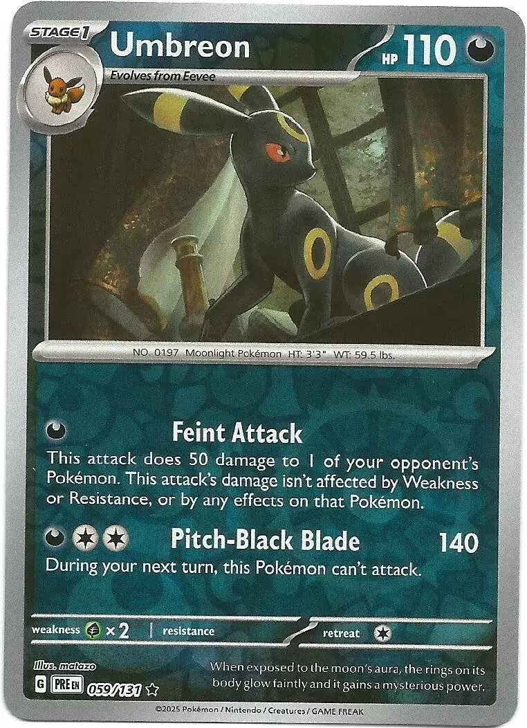 Prismatic Evolutions PREEN - Umbreon Reverse