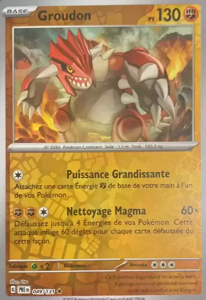 Evolutions prismatiques - PREFR - Groudon Reverse