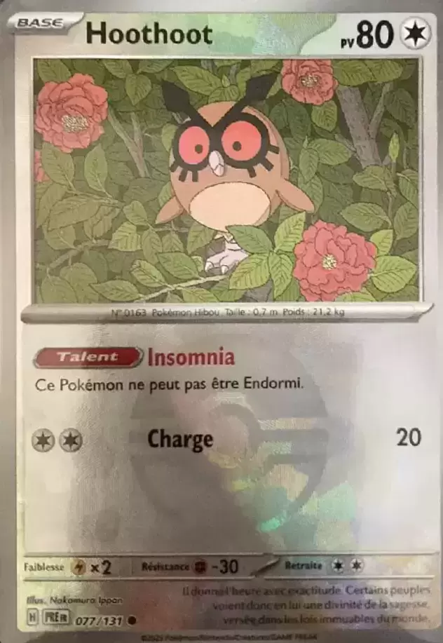 Evolutions prismatiques - PREFR - Hoothoot Poké Ball