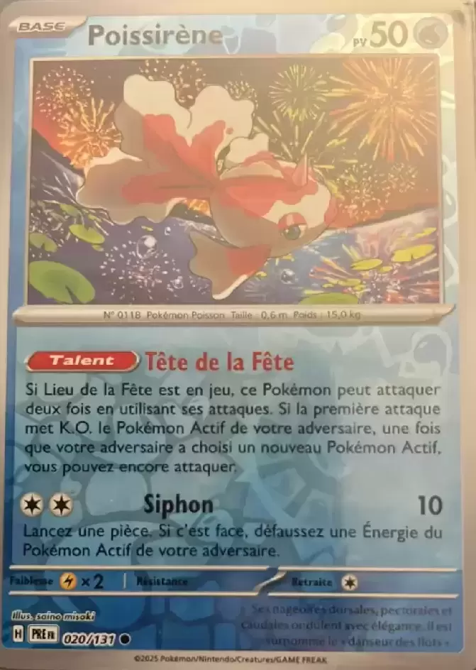 Evolutions prismatiques - PREFR - Poissirène Reverse