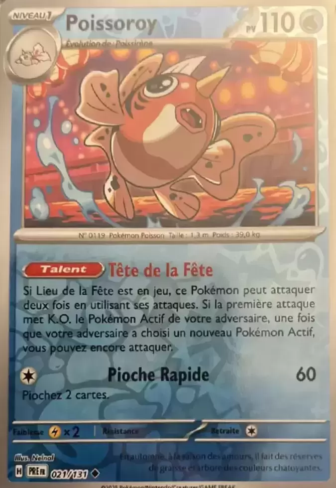 Evolutions prismatiques - PREFR - Poissoroy Reverse