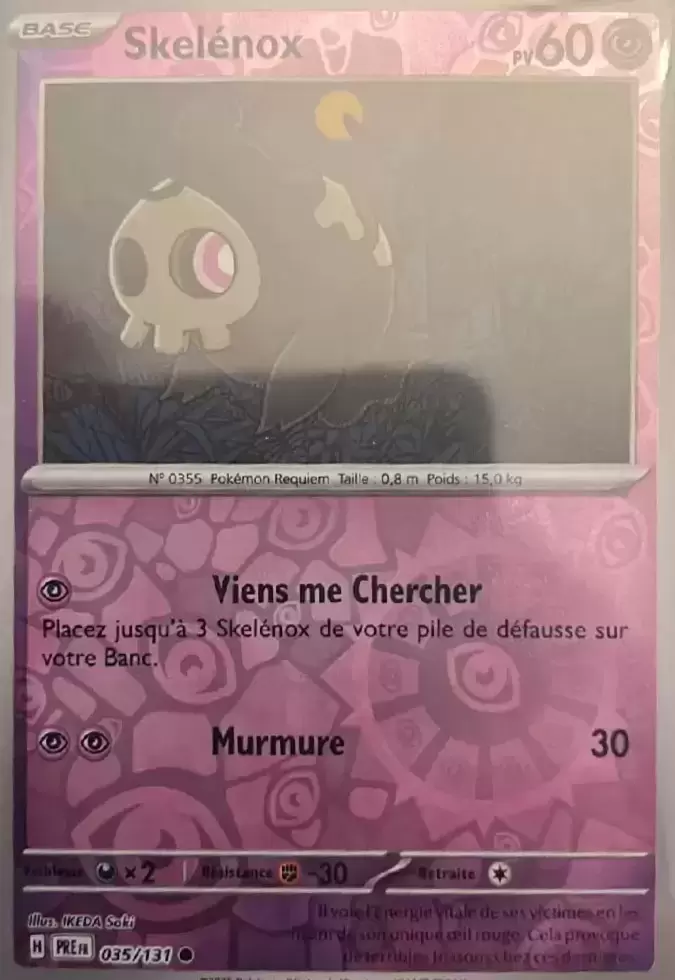 Evolutions prismatiques - PREFR - Skelénox Reverse