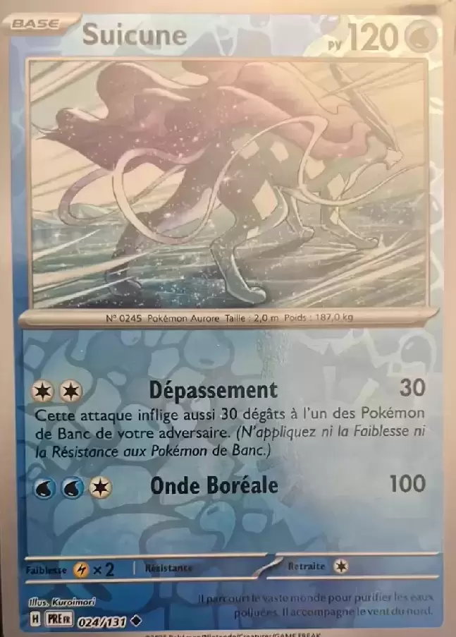 Evolutions prismatiques - PREFR - Suicune Reverse