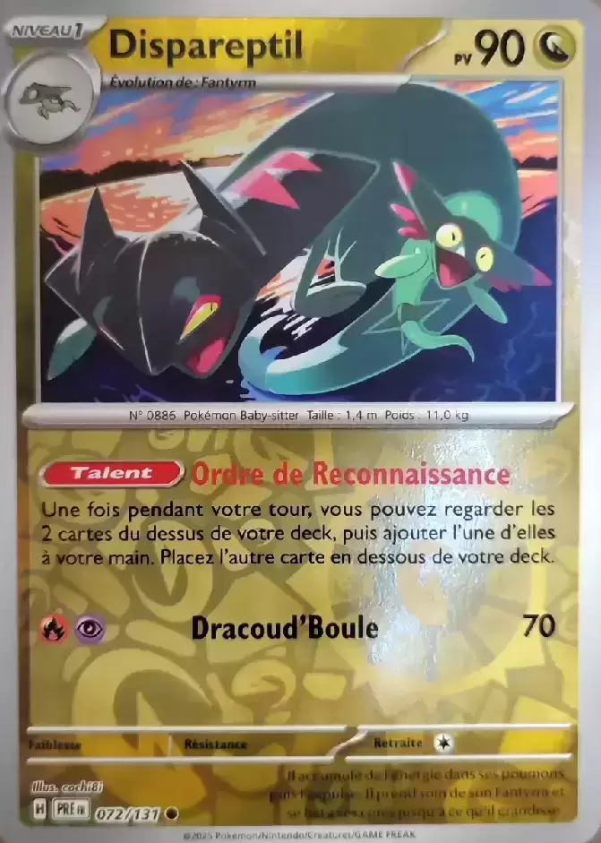 Evolutions prismatiques - PREFR - Dispareptil Reverse