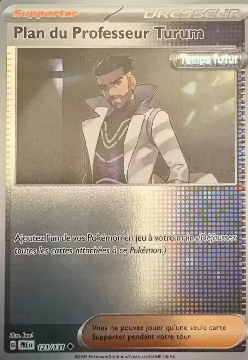 Evolutions prismatiques - PREFR - Plan du Professeur Turum Reverse