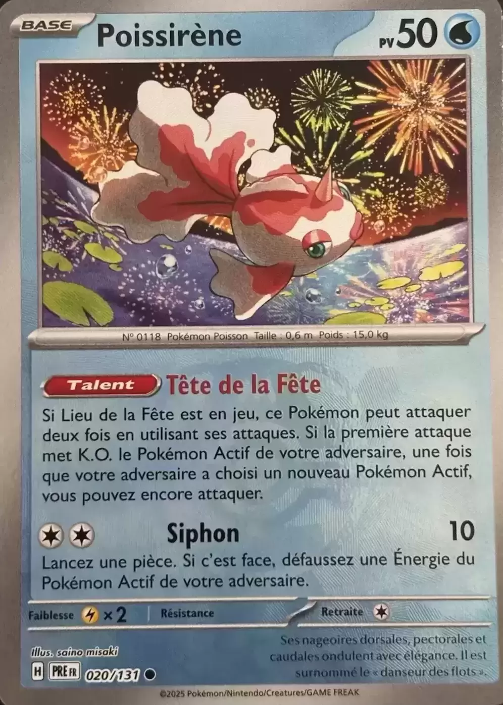 Evolutions prismatiques - PREFR - Poissirène Master Ball
