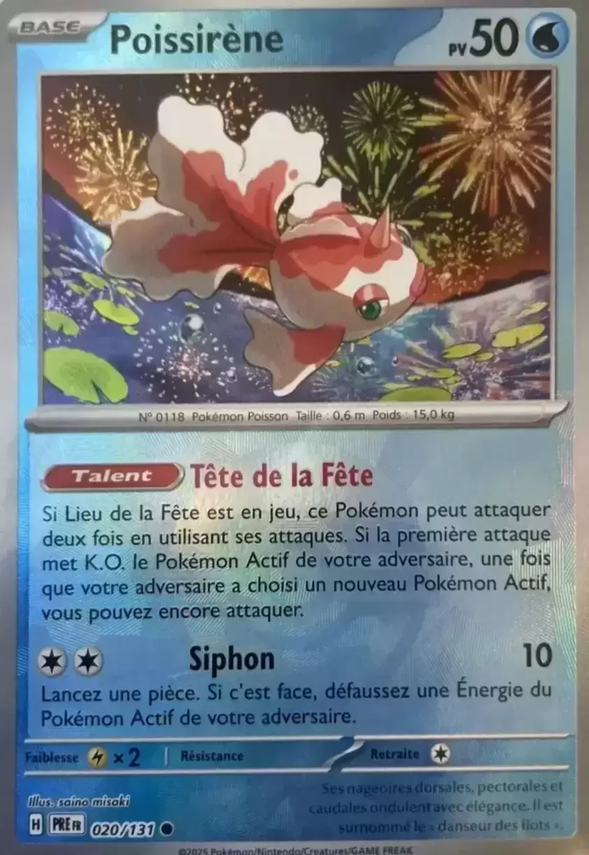Evolutions prismatiques - PREFR - Poissirène Poké Ball