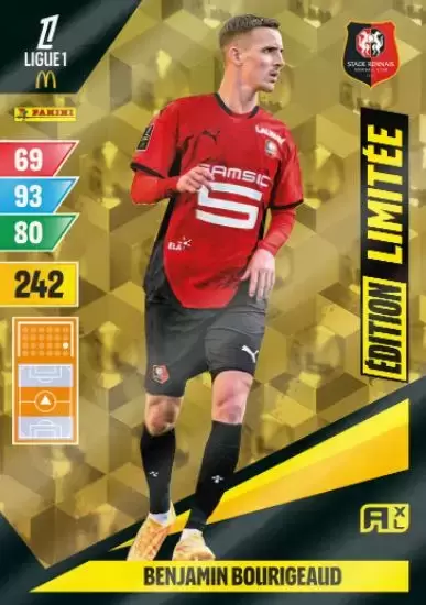 Adrenalyn XL Ligue 1 2024-2025 - Benjamin Bourigeaud - Stade Rennais FC - Limited Edition