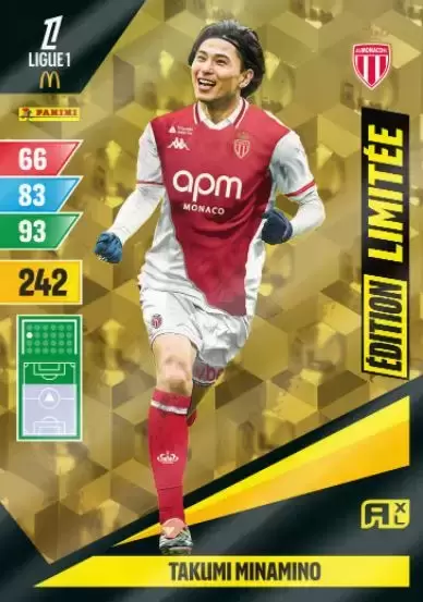 Adrenalyn XL Ligue 1 2024-2025 - Takumi Minamino - AS Monaco - Limited Edition