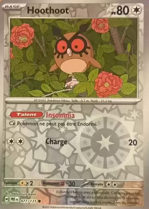 Evolutions prismatiques - PREFR - Hoothoot Reverse