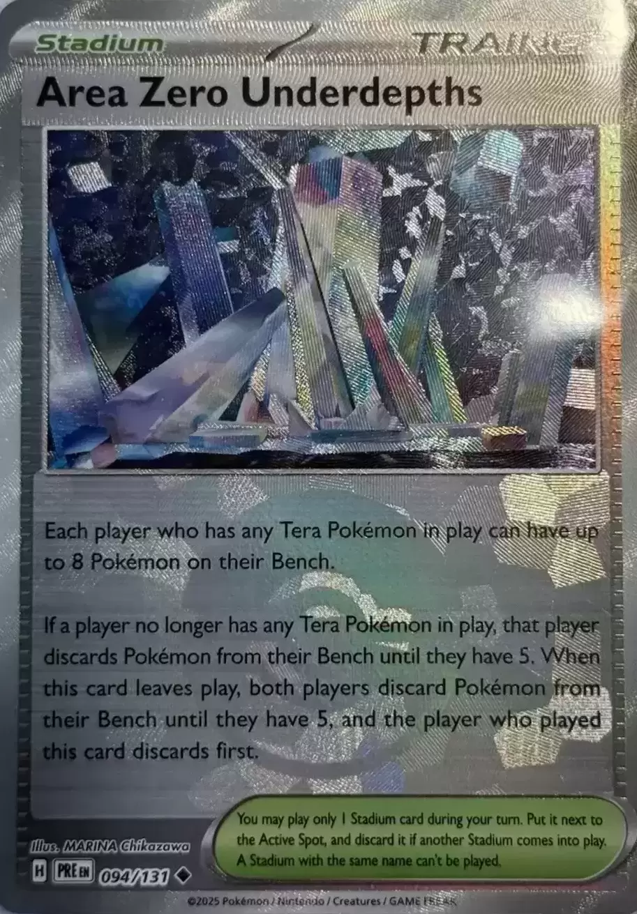 Prismatic Evolutions PREEN - Area Zero Underdepths Poké Ball