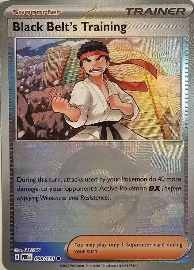 Prismatic Evolutions PREEN - Black Belt\'s Training Poké Ball