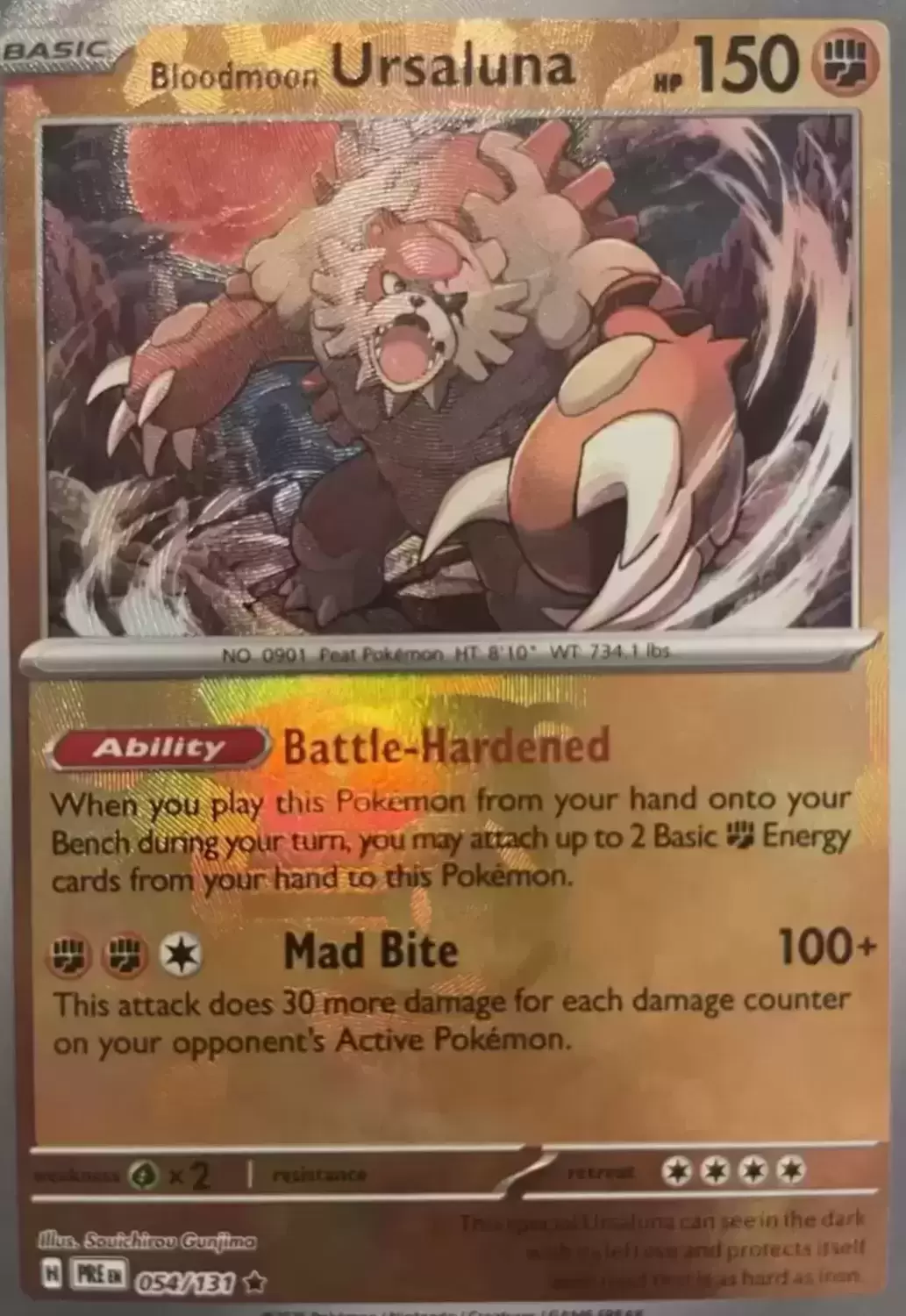 Prismatic Evolutions PREEN - Bloodmoon Ursaluna Master Ball