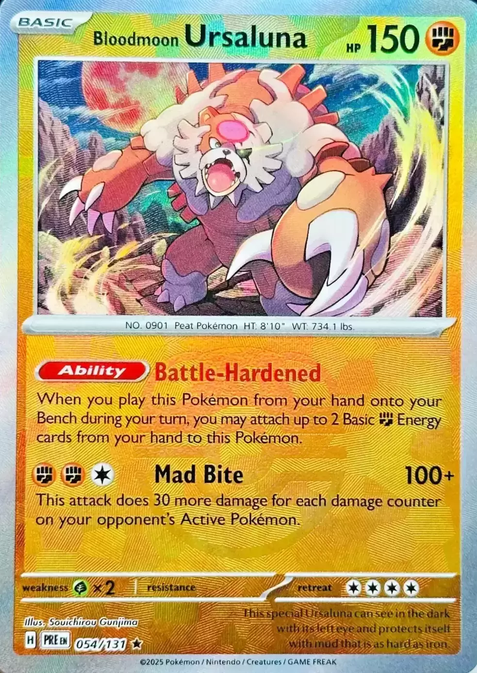Prismatic Evolutions PREEN - Bloodmoon Ursaluna Poké Ball
