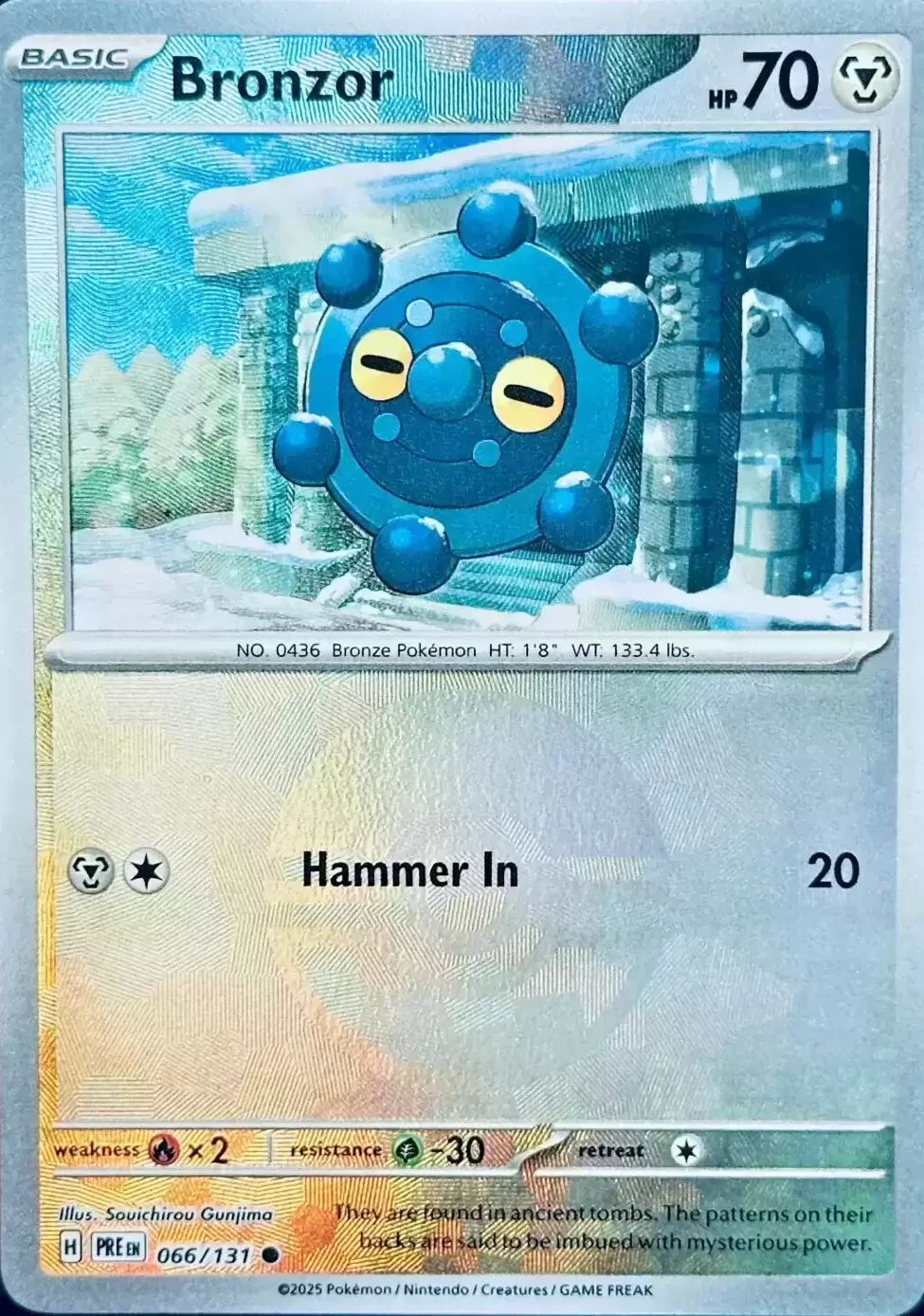 Prismatic Evolutions PREEN - Bronzor Poké Ball