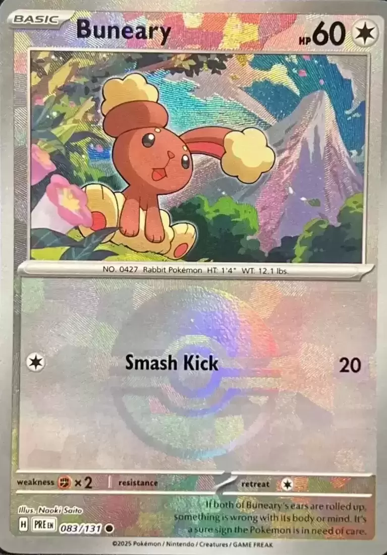 Prismatic Evolutions PREEN - Buneary Poké Ball