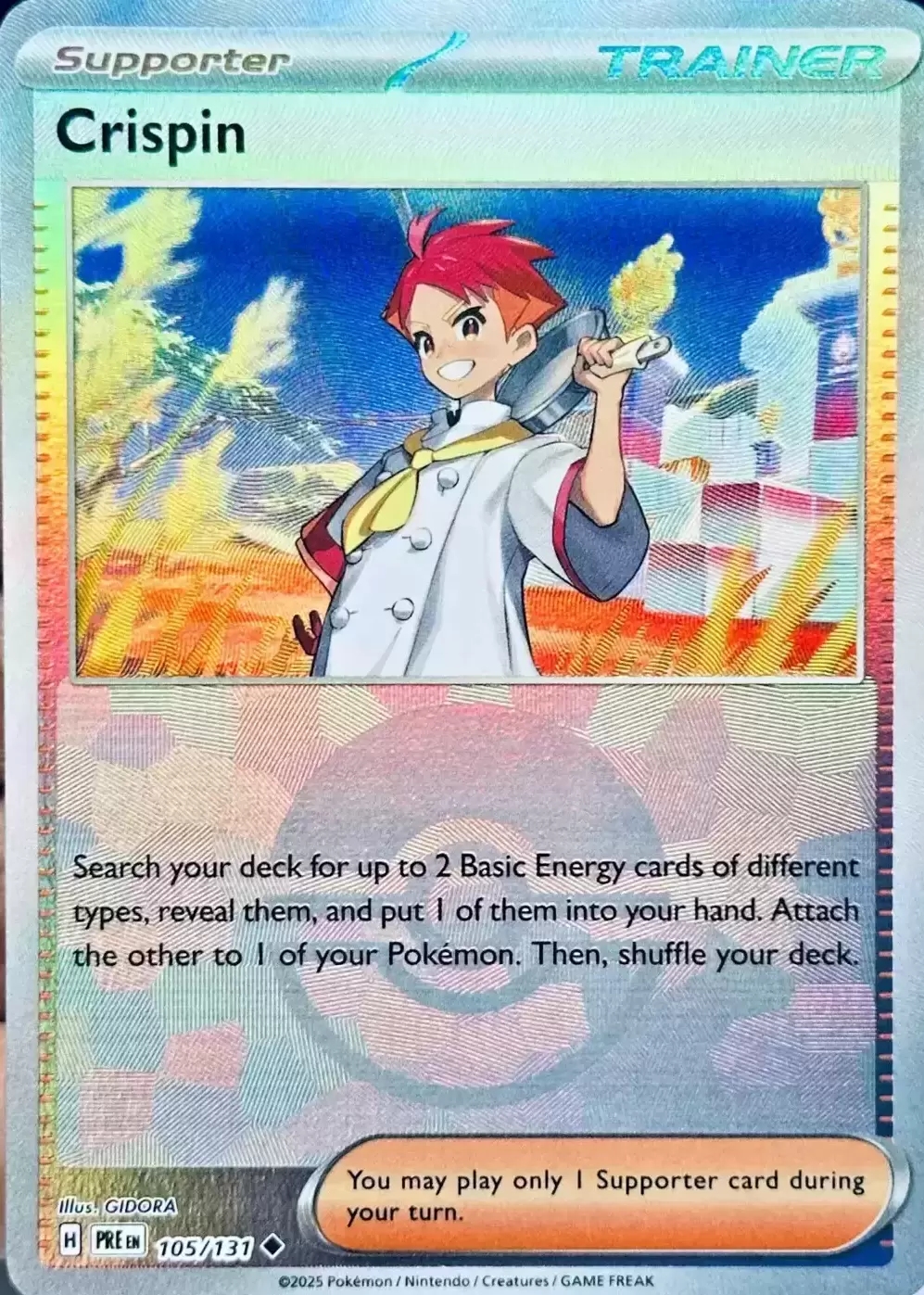 Prismatic Evolutions PREEN - Crispin Poké Ball