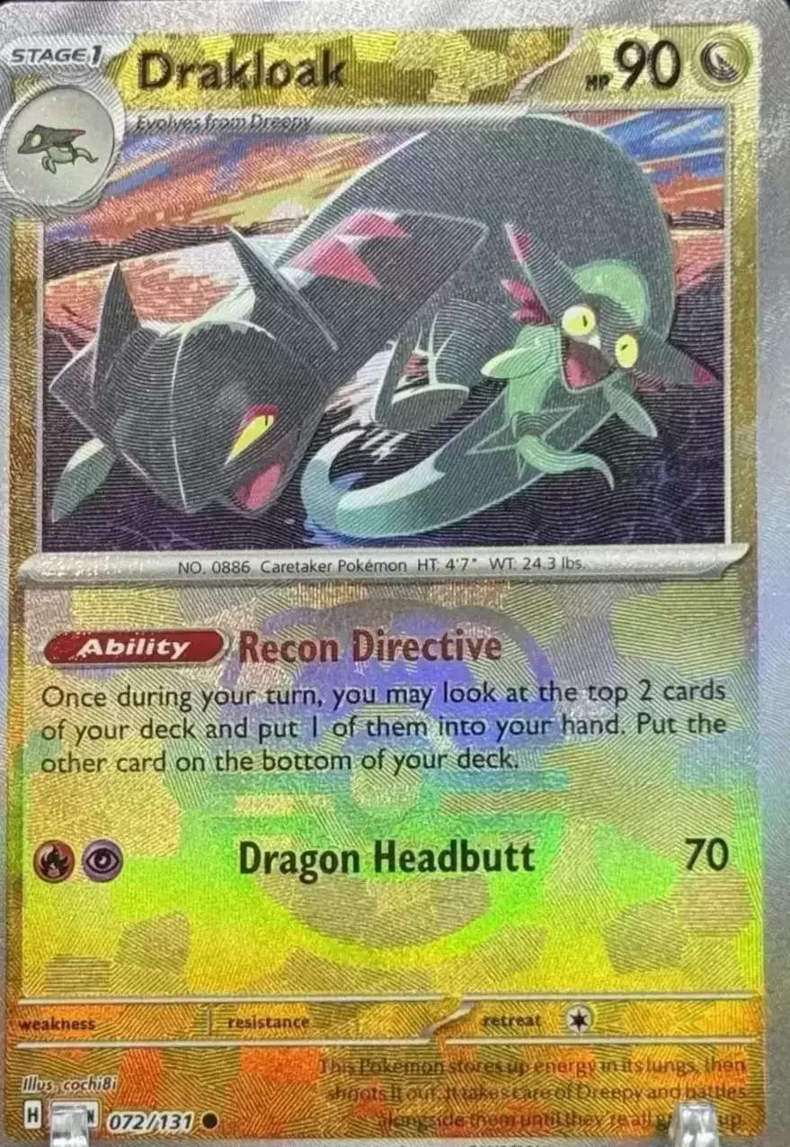 Prismatic Evolutions PREEN - Drakloak Master Ball