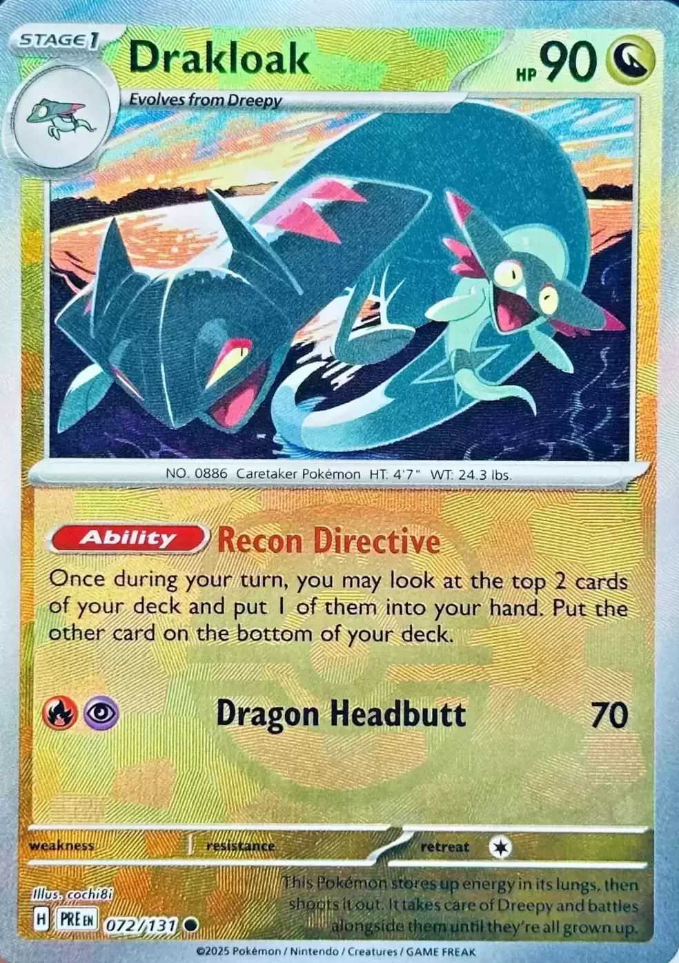 Prismatic Evolutions PREEN - Drakloak Poké Ball