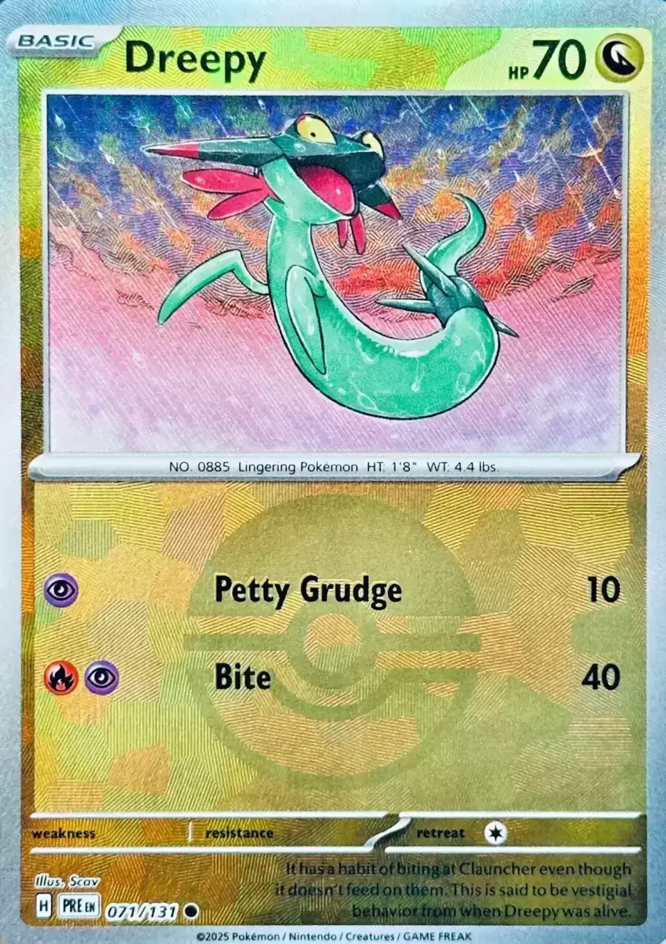 Prismatic Evolutions PREEN - Dreepy Poké Ball
