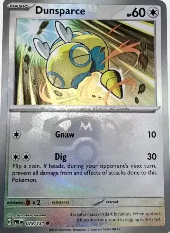 Prismatic Evolutions PREEN - Dunsparce Master Ball