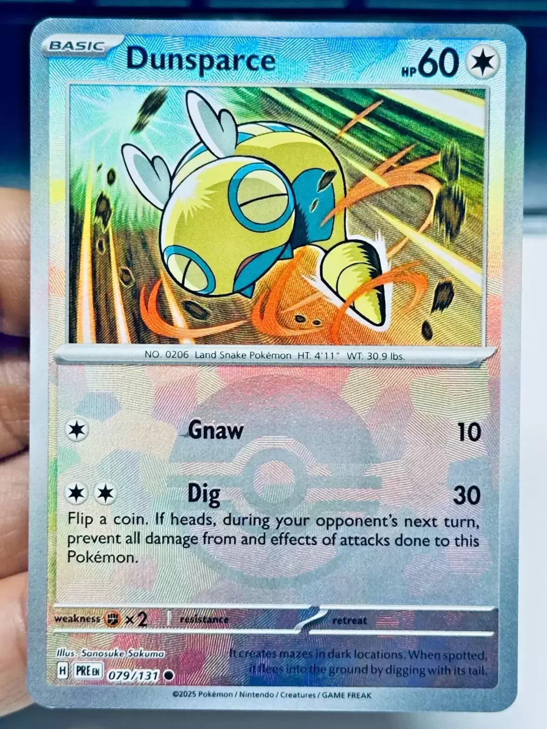 Prismatic Evolutions PREEN - Dunsparce Poké Ball