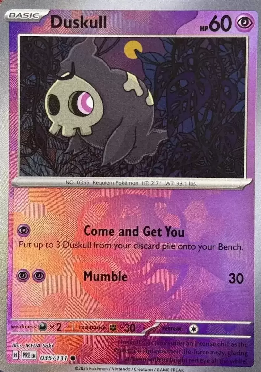 Prismatic Evolutions PREEN - Duskull Master Ball
