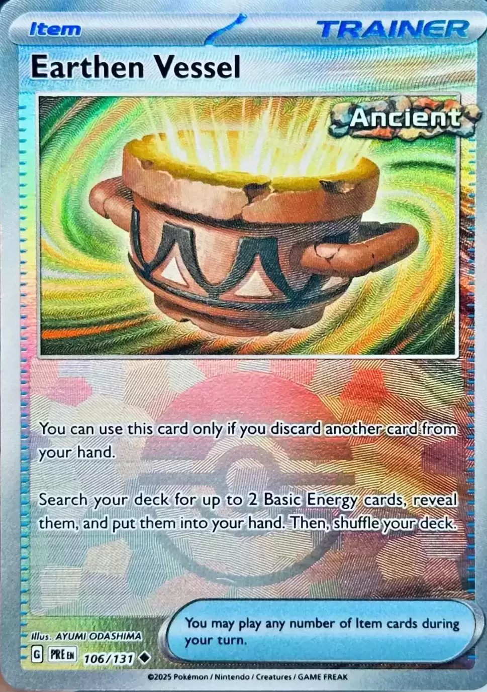 Prismatic Evolutions PREEN - Earthen Vessel Poké Ball