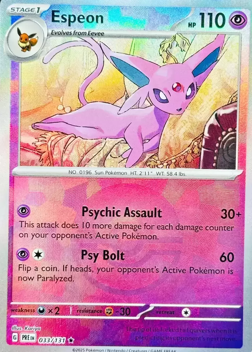 Prismatic Evolutions PREEN - Espeon Poké Ball