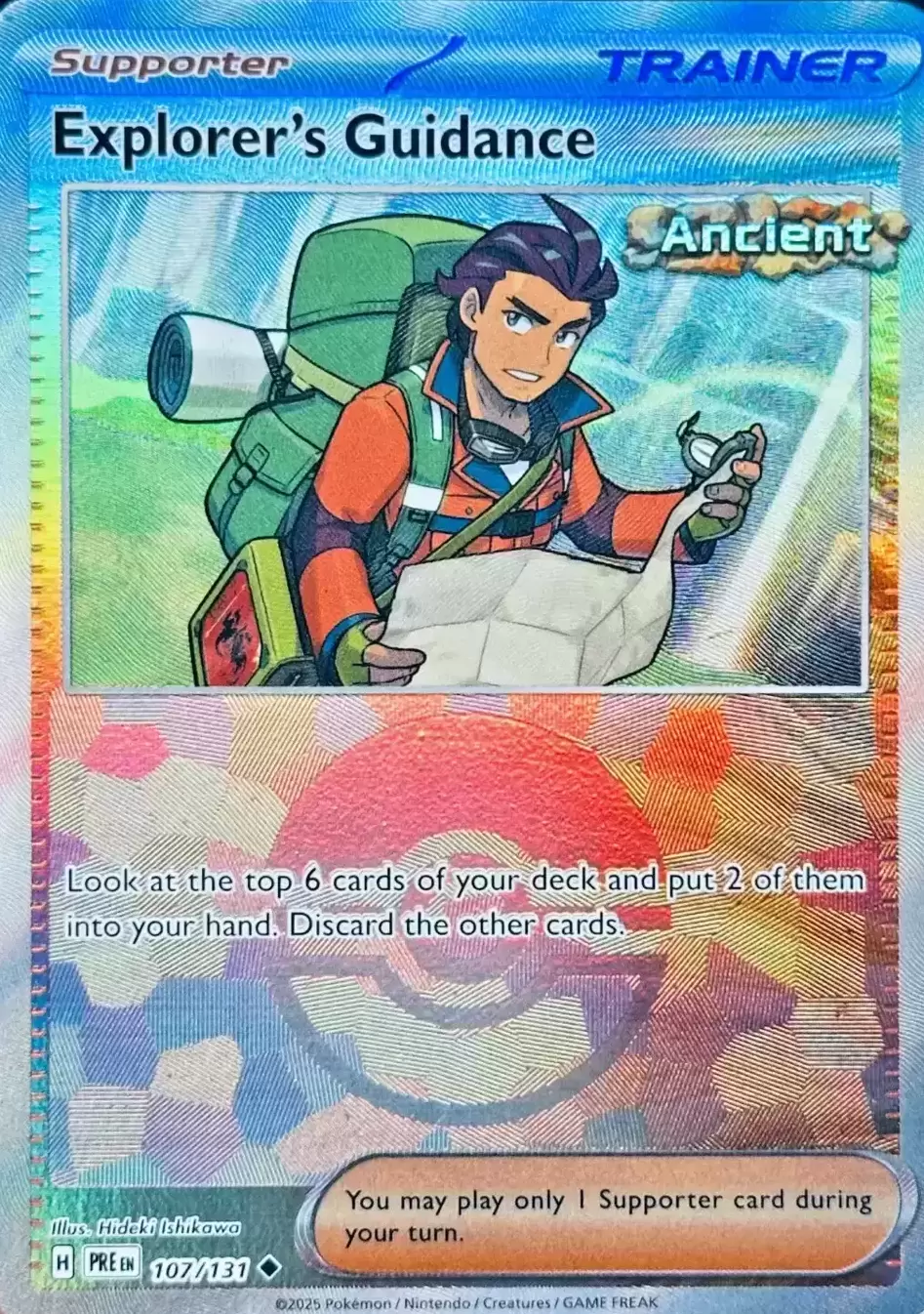Prismatic Evolutions PREEN - Explorer\'s Guidance Poké Ball