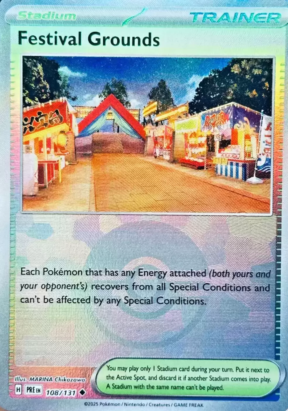 Prismatic Evolutions PREEN - Festival Grounds Poké Ball