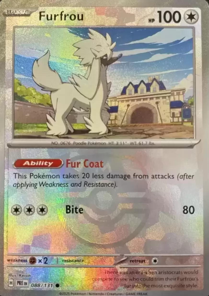 Prismatic Evolutions PREEN - Furfrou Master Ball