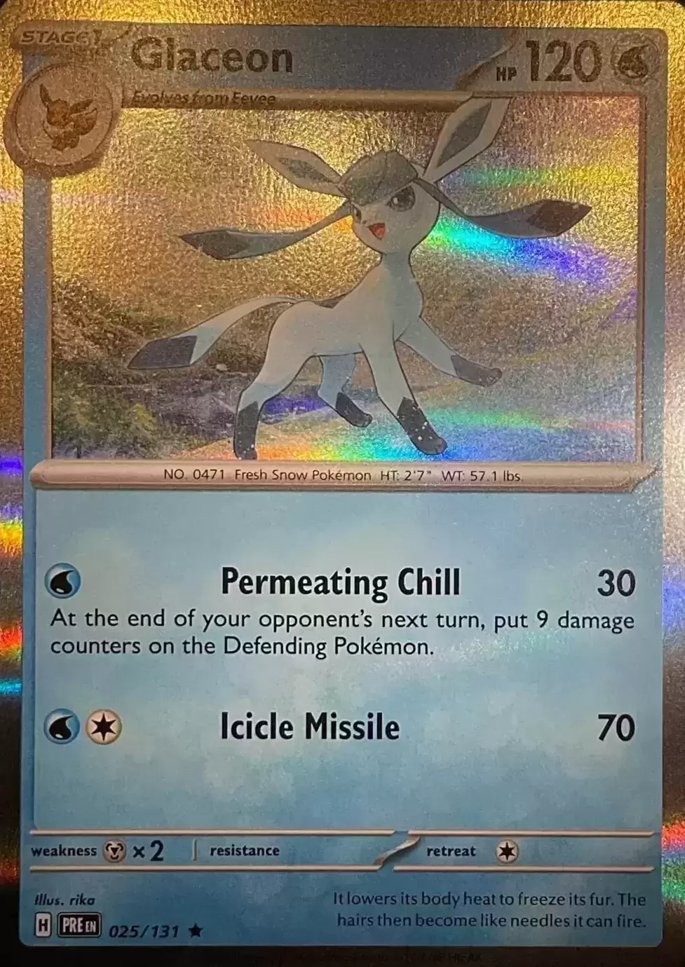 Prismatic Evolutions PREEN - Glaceon Holo