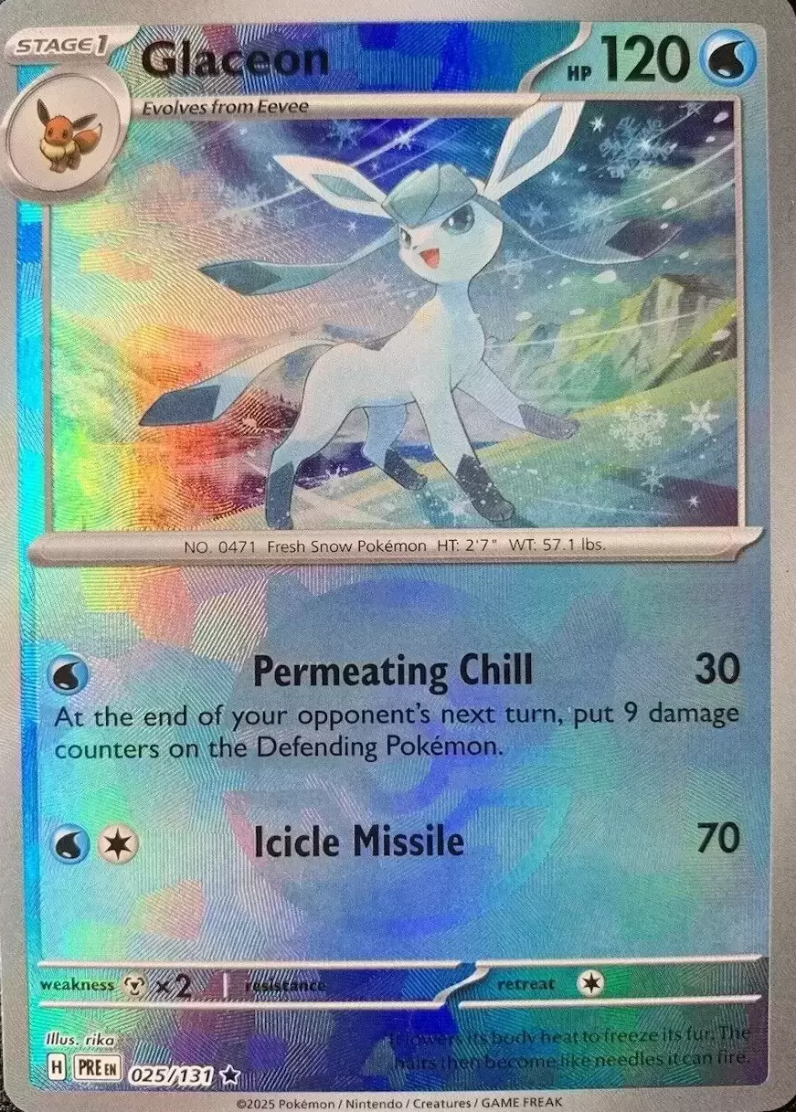 Prismatic Evolutions PREEN - Glaceon Poké Ball