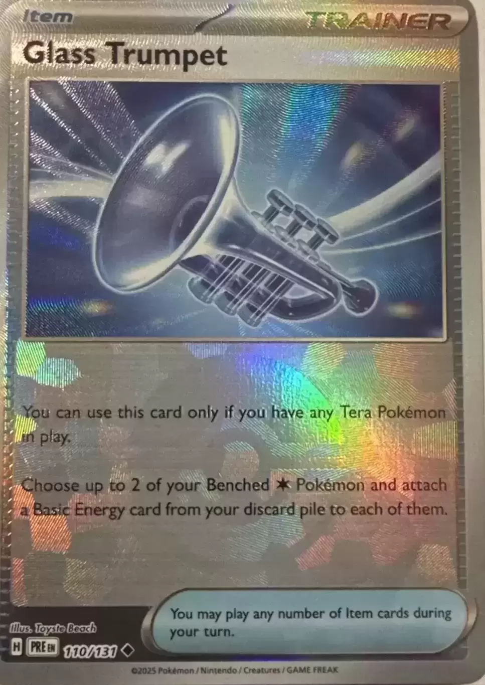 Prismatic Evolutions PREEN - Glass Trumpet Poké Ball