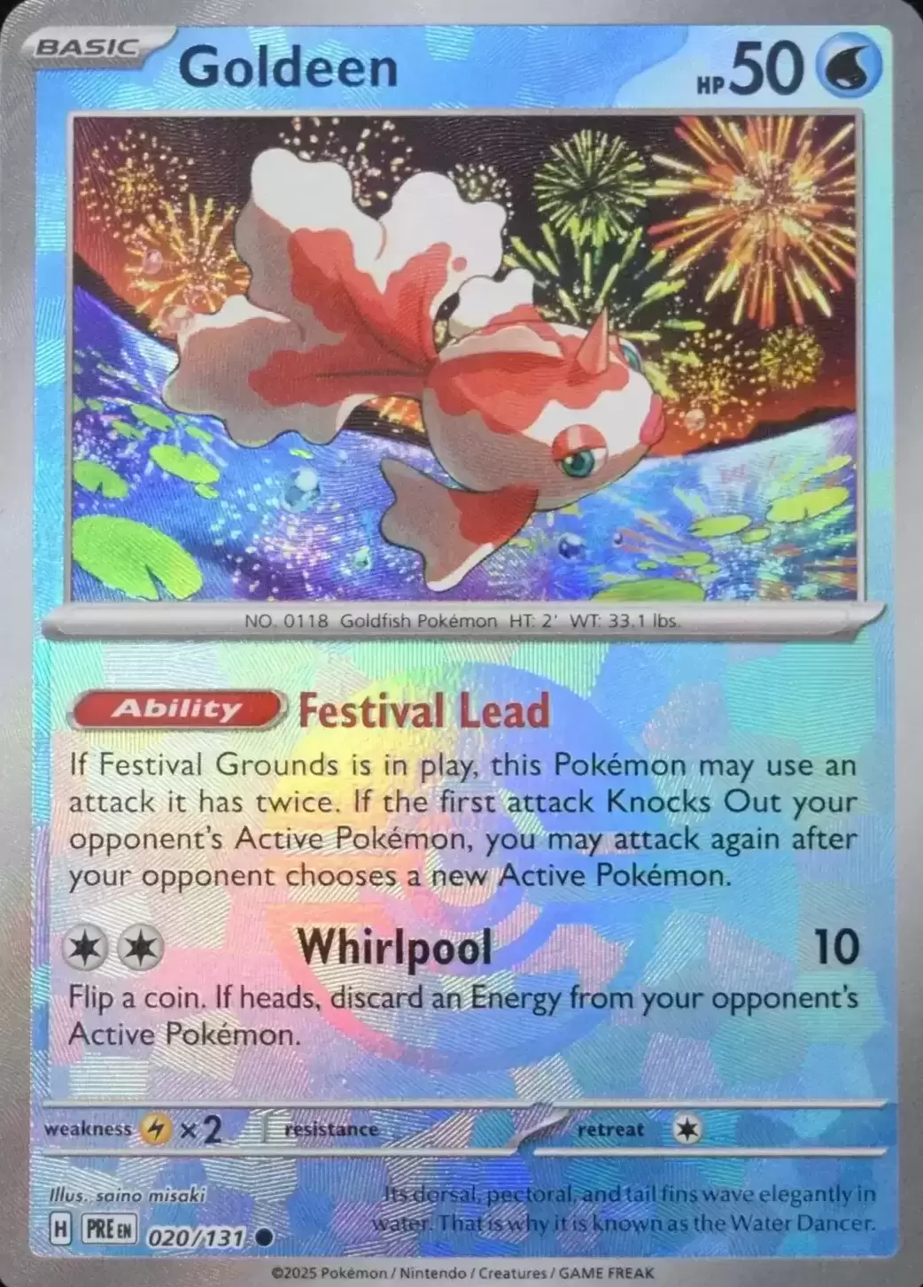 Prismatic Evolutions PREEN - Goldeen Poké Ball